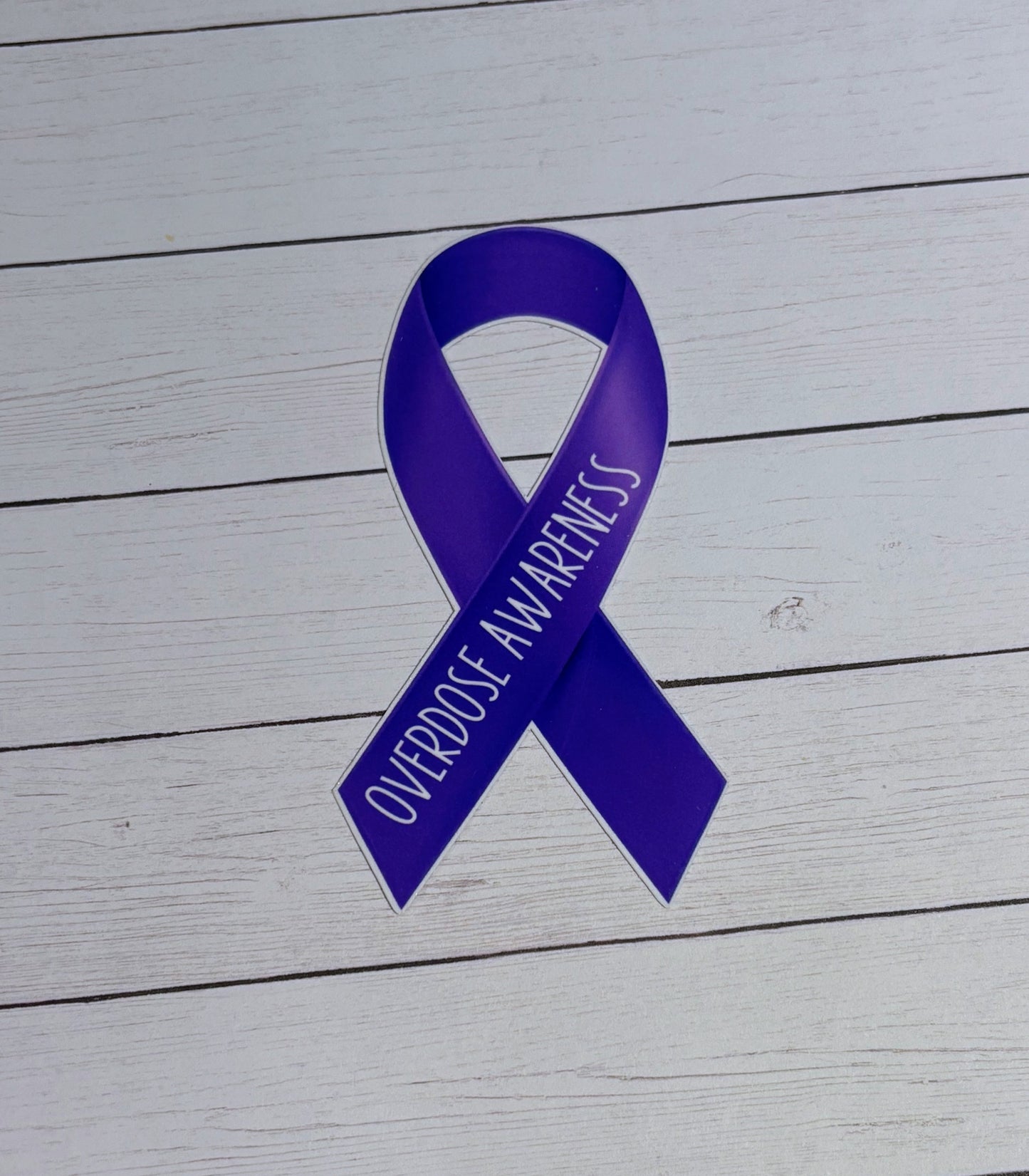 Overdose Awareness Ribbon Sticker