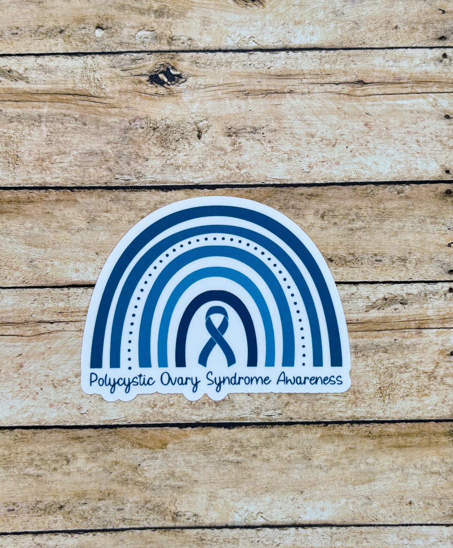 PCOS Awareness Rainbow Sticker