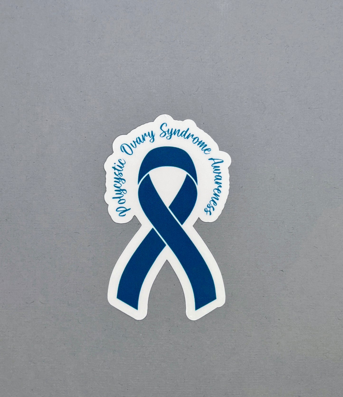 PCOS Awareness Ribbon Sticker