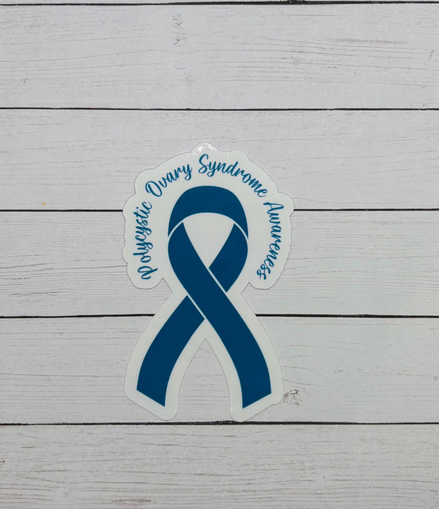 PCOS Awareness Ribbon Sticker