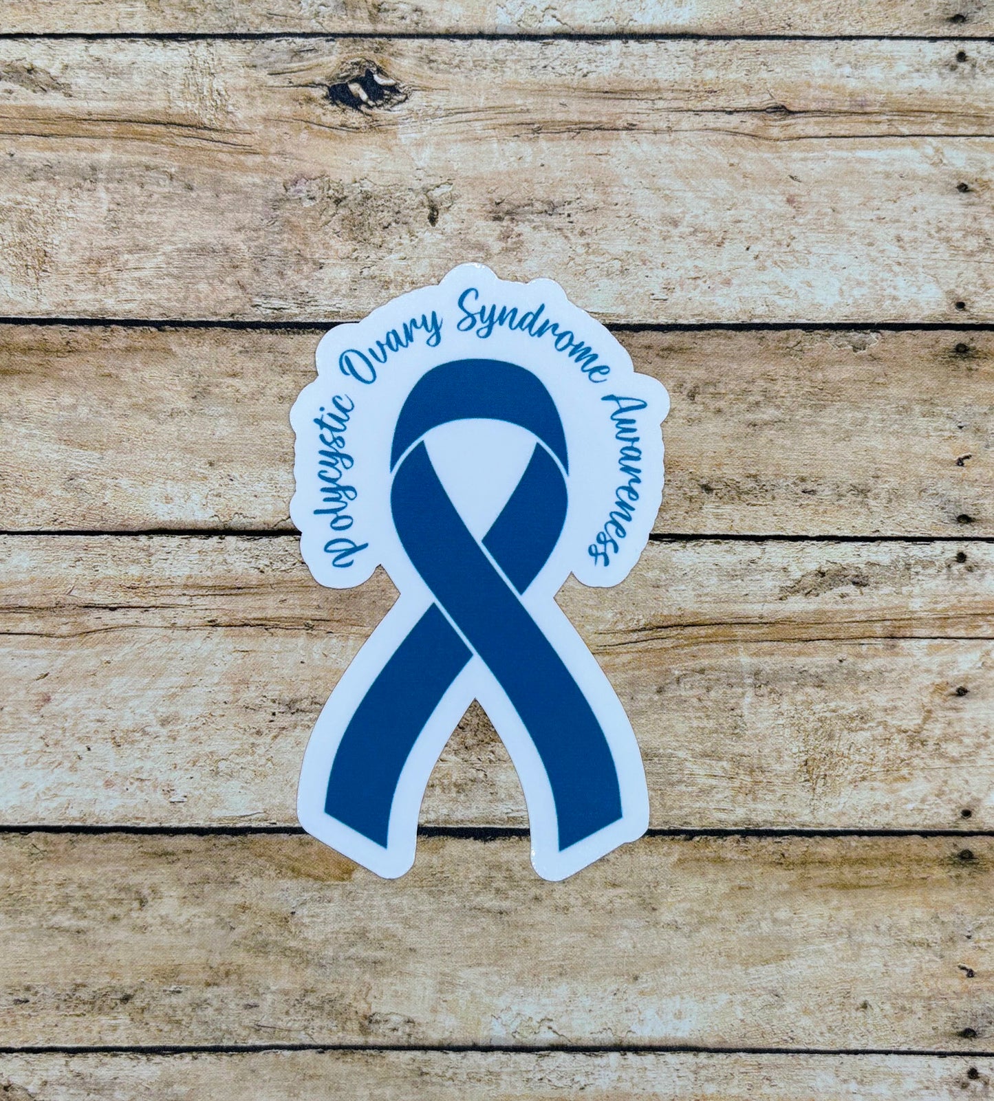 PCOS Awareness Ribbon Sticker