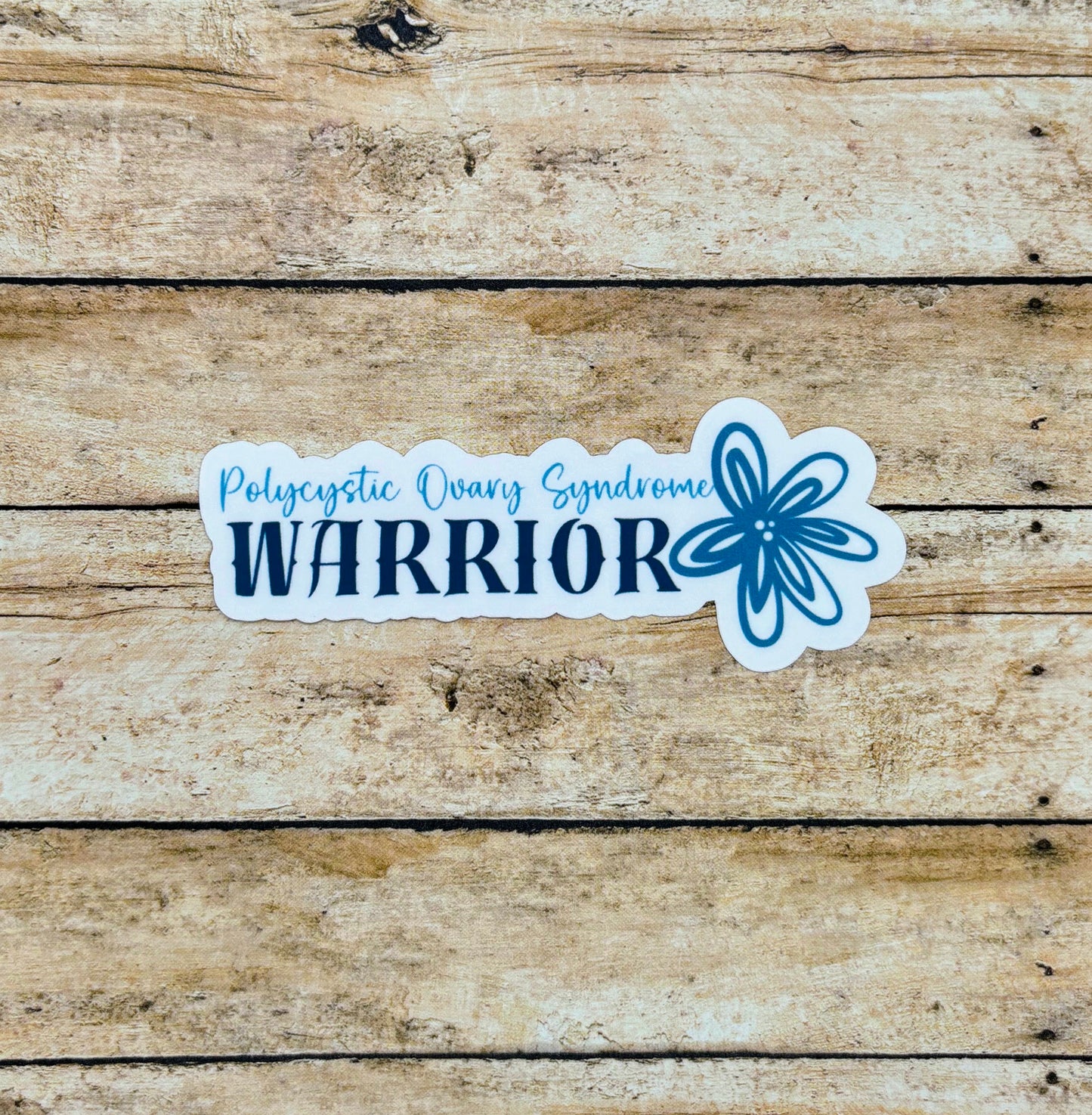 PCOS Warrior Flower Sticker