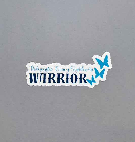 PCOS Warrior Butterflies Sticker