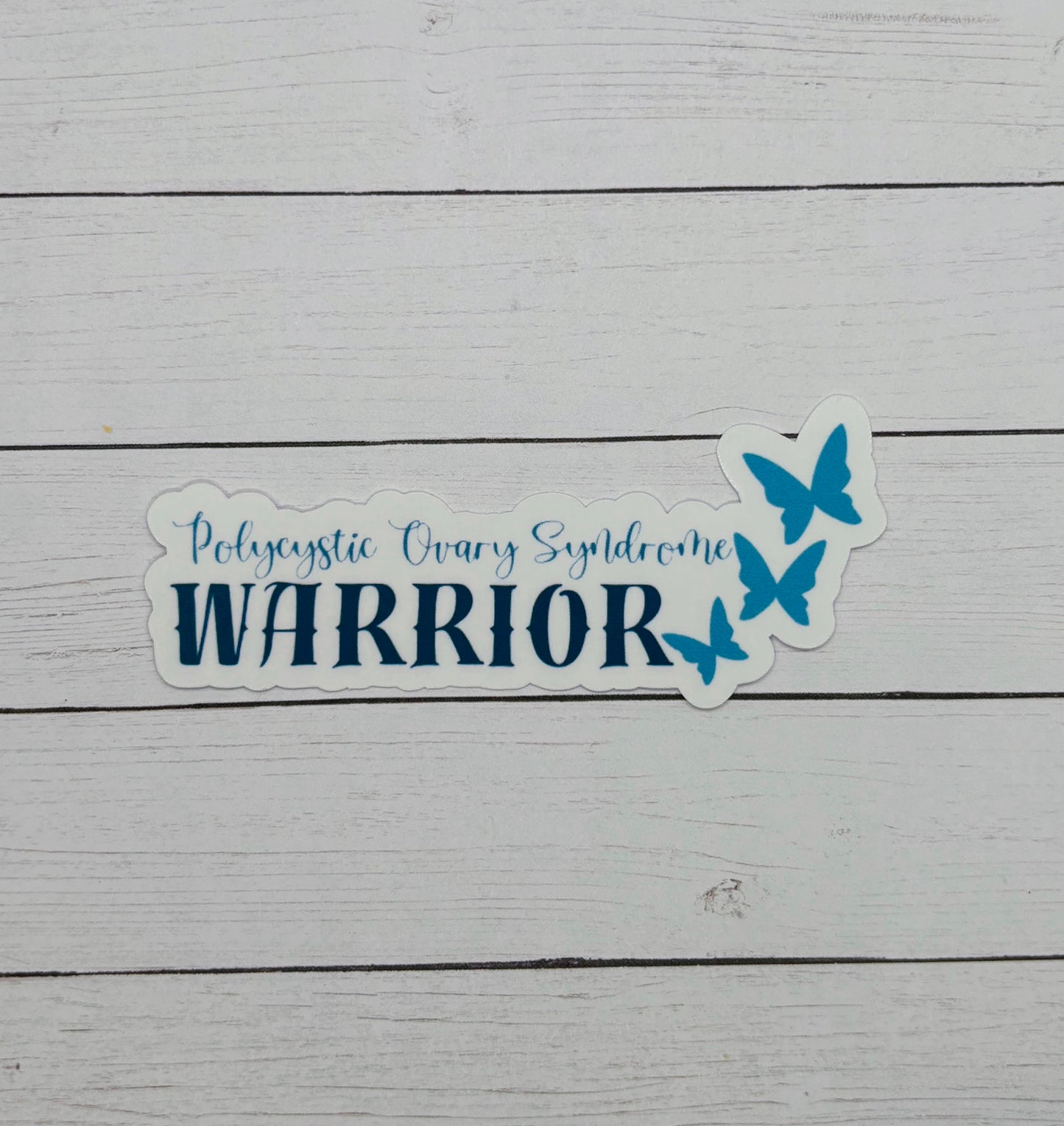 PCOS Warrior Butterflies Sticker