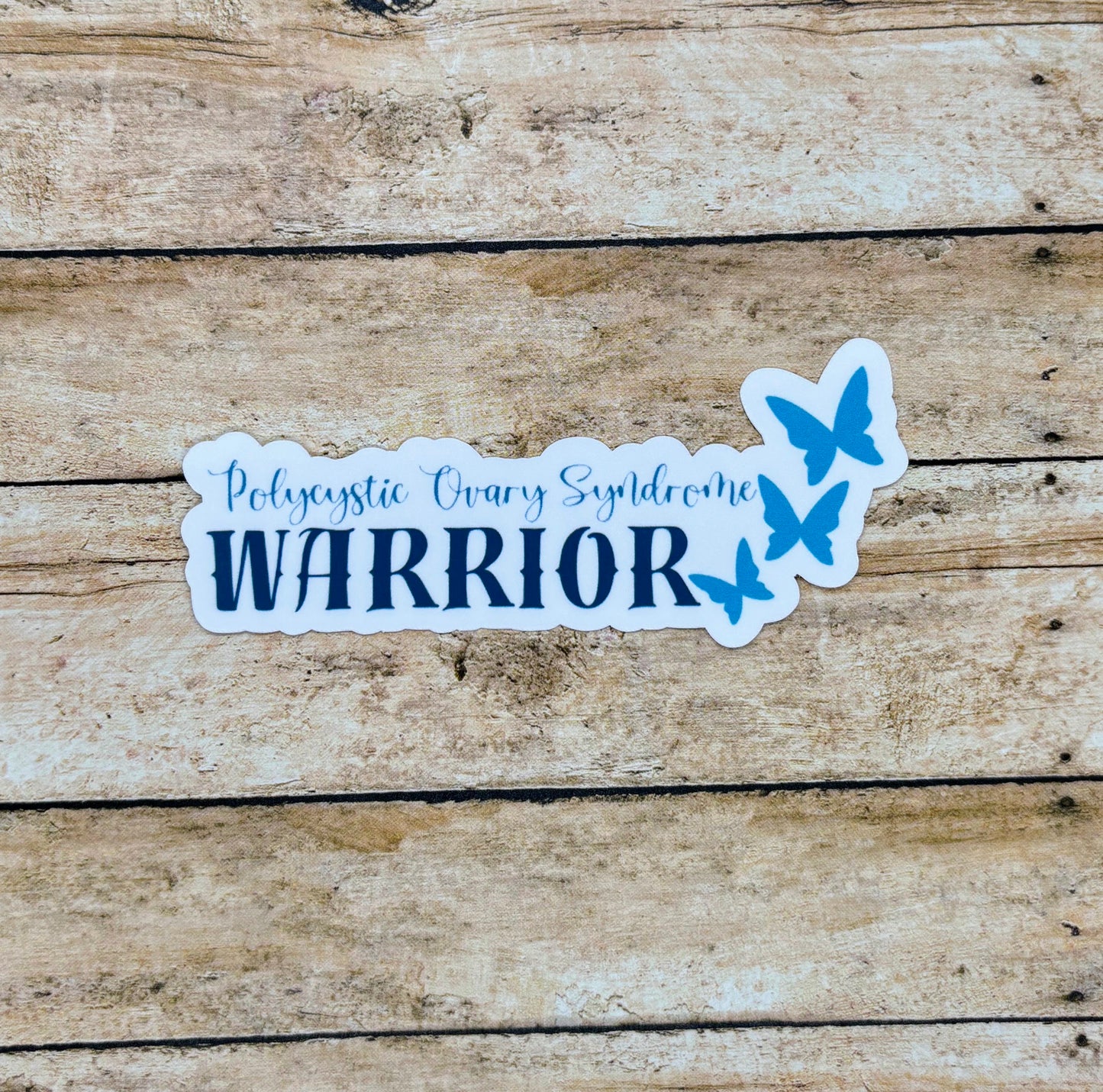 PCOS Warrior Butterflies Sticker