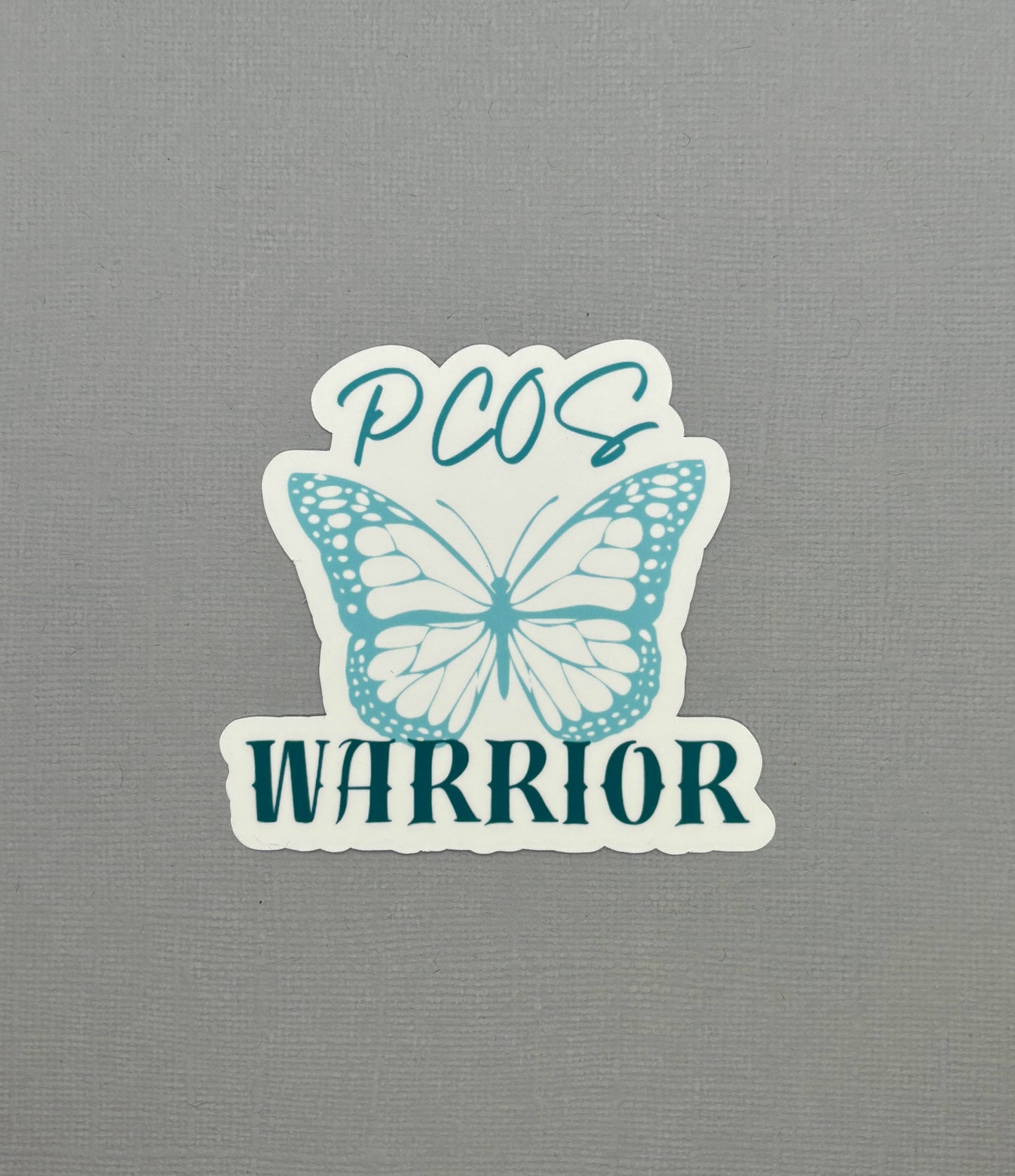 PCOS Warrior Butterfly Sticker