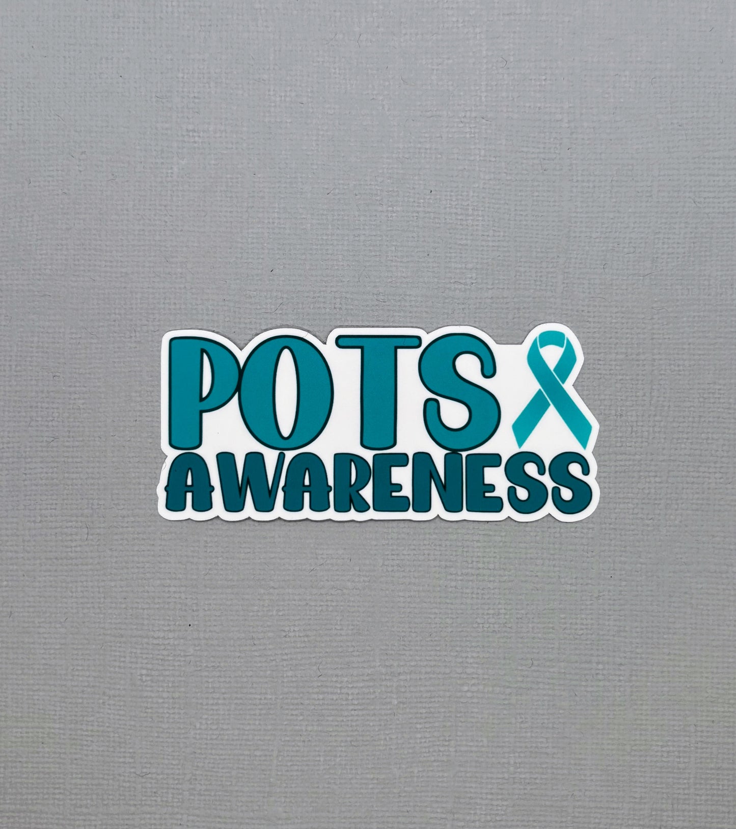 POTS Awareness with Ribbon Sticker