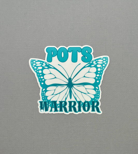 POTS Warrior Butterfly Sticker