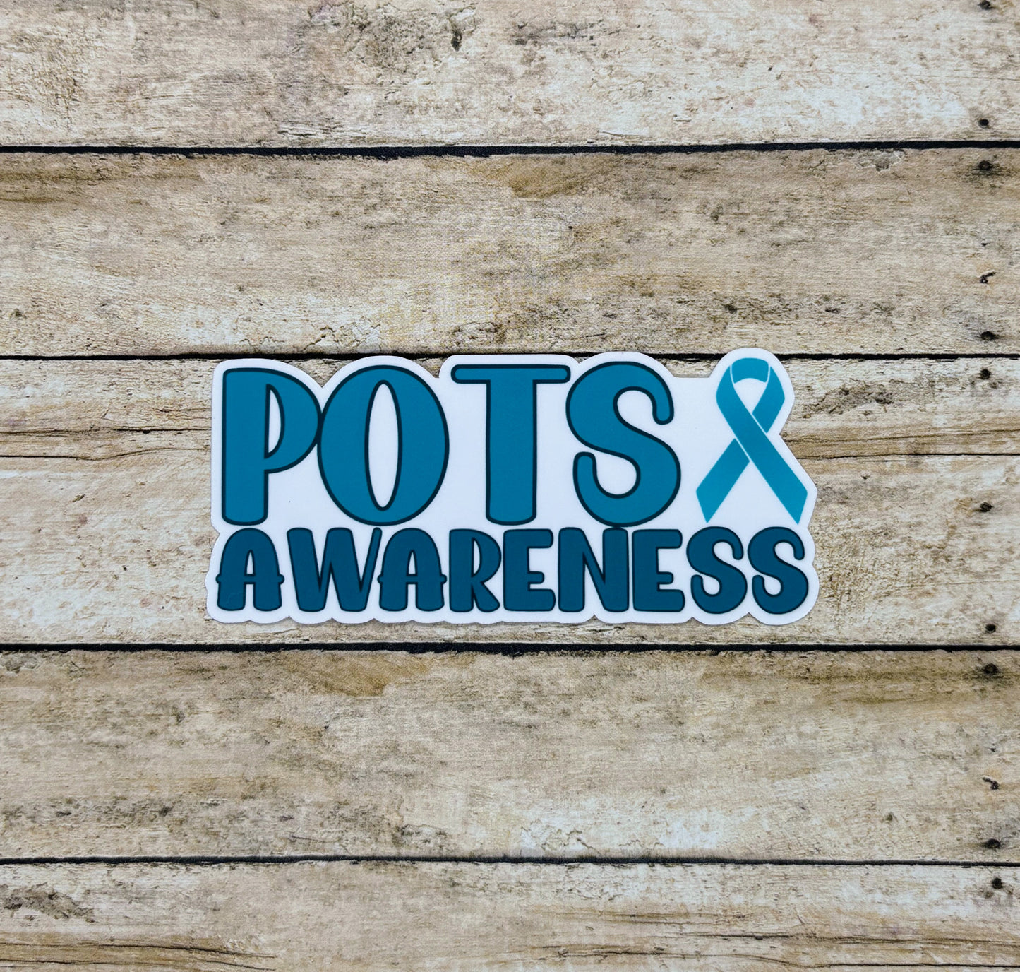 POTS Awareness with Ribbon Sticker