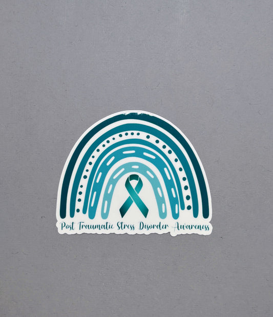 PTSD Awareness Rainbow Sticker