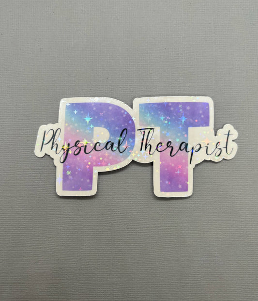 Physical Therapist Holographic Sticker