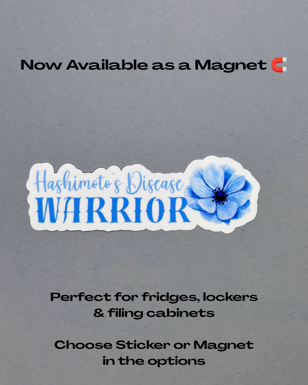 Hashimoto Warrior Flower Sticker or Magnet