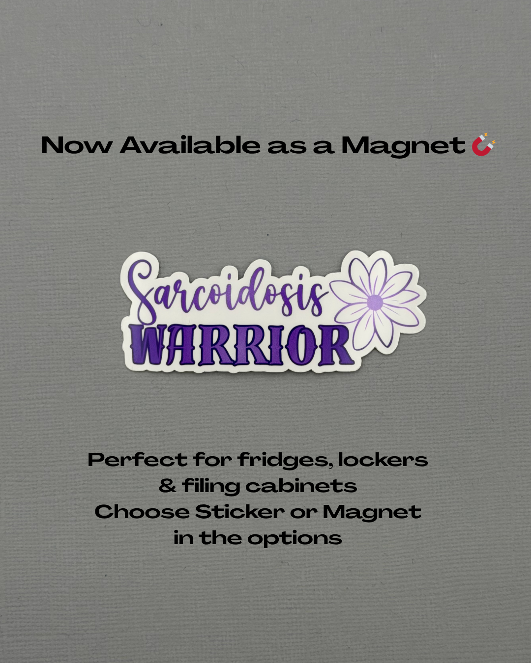 Sarcoidosis Warrior Flower Sticker or Magnet