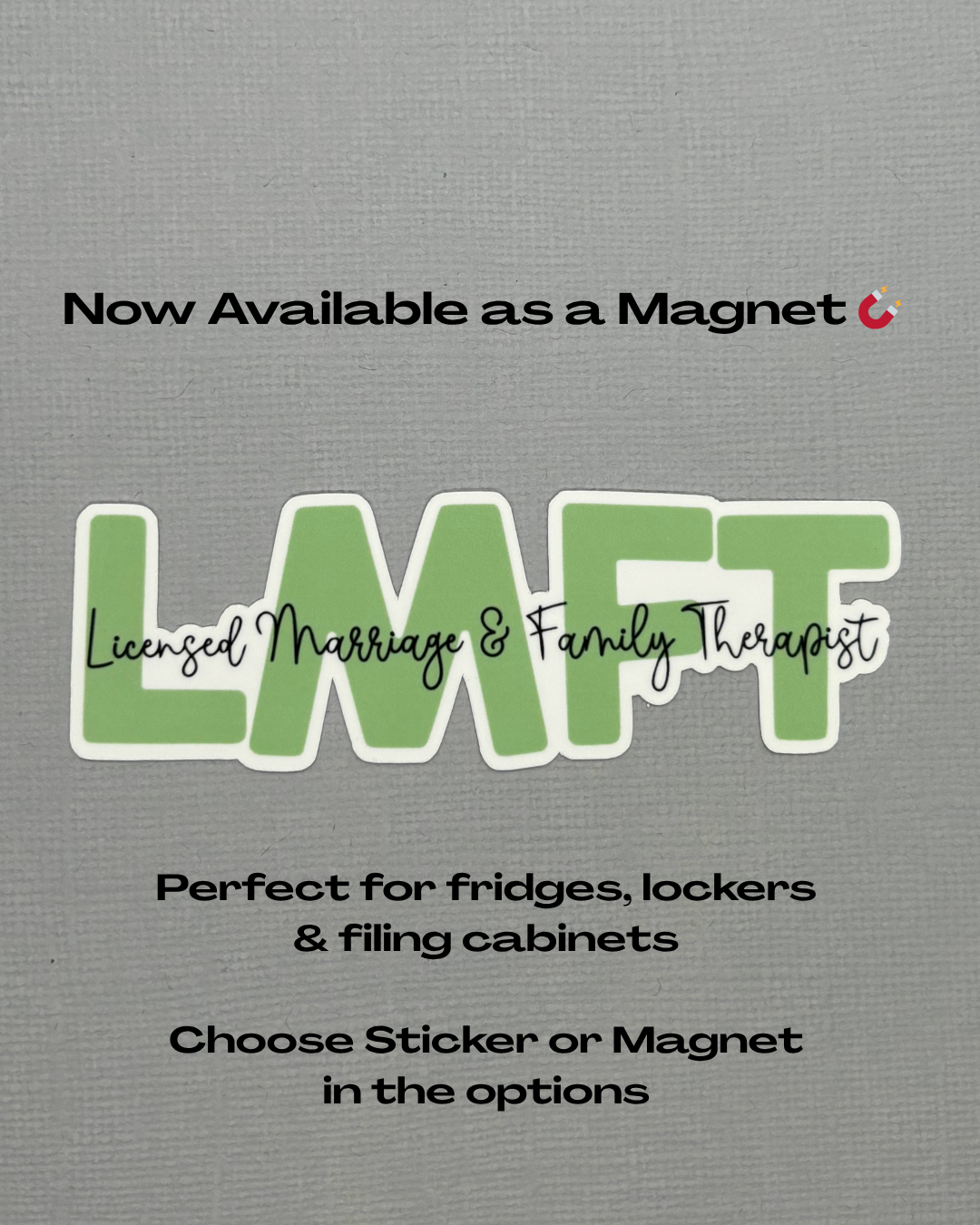 Licensed Marriage & Family Therapist Sticker or Magnet