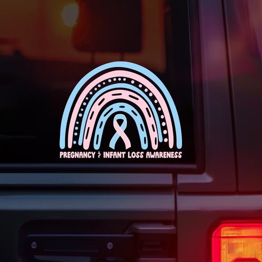 Pregnancy and Infant Loss Awareness Car Decal