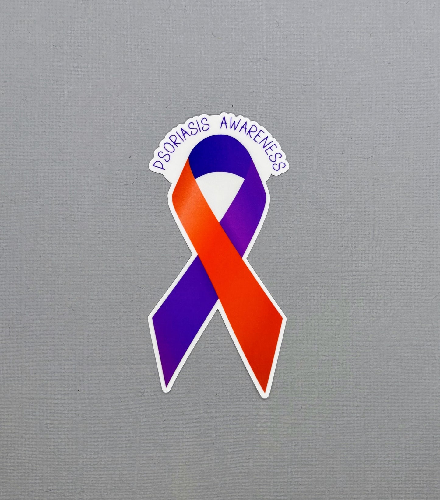 Psoriasis Awareness Ribbon Sticker