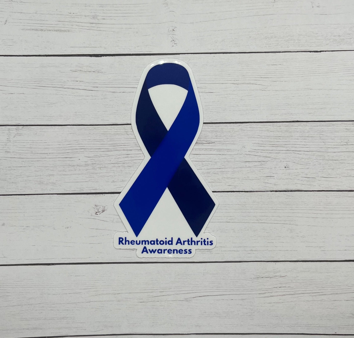 Rheumatoid Arthritis Awareness Purple Ribbon Sticker