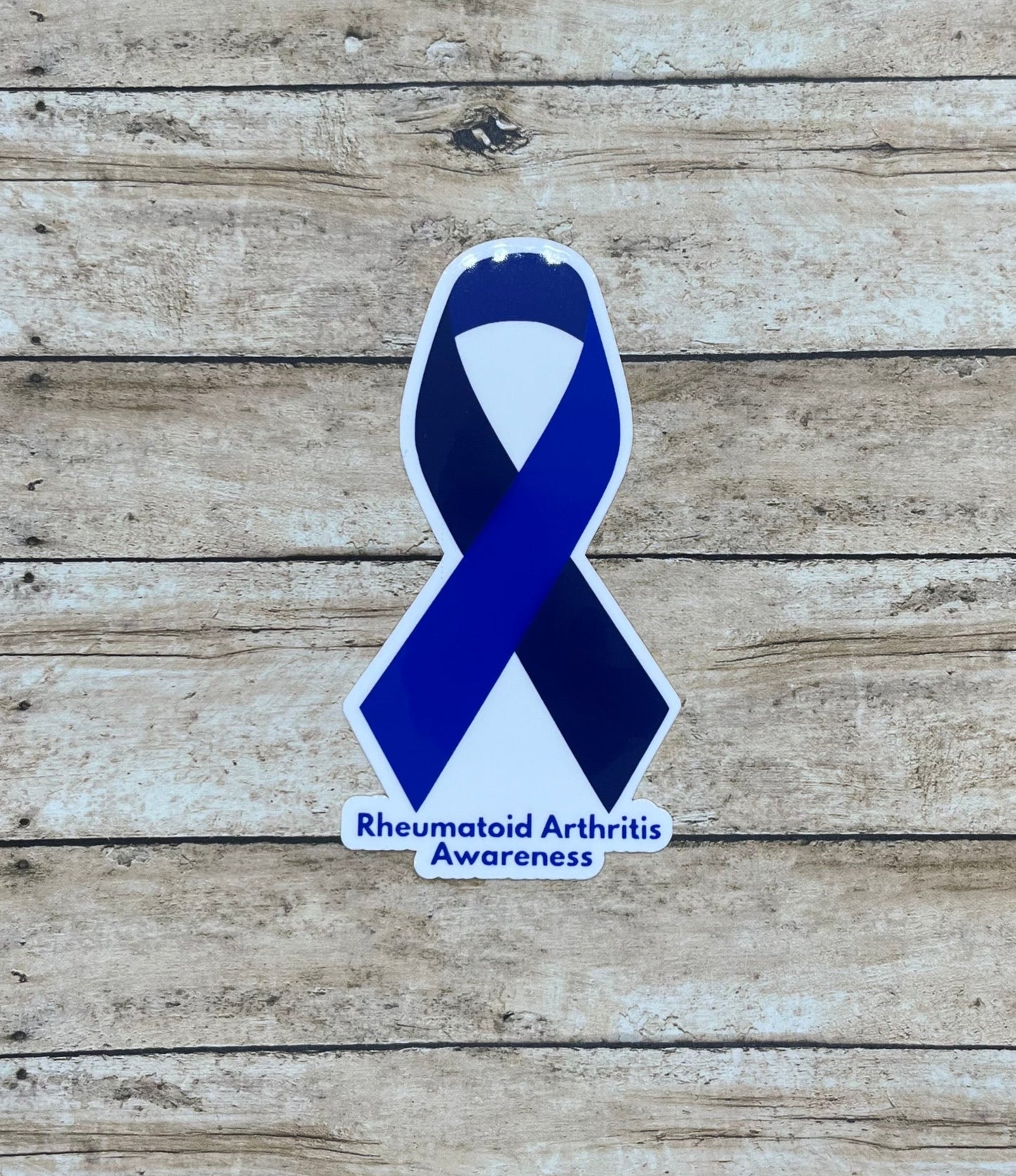 Rheumatoid Arthritis Awareness Purple Ribbon Sticker