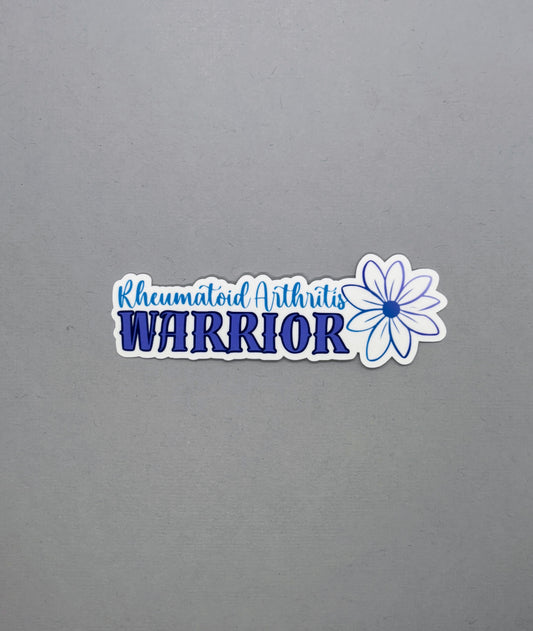 Rheumatoid Arthritis Warrior Flower Sticker