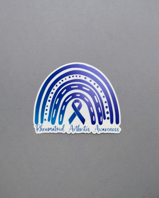 Rheumatoid Arthritis Awareness Rainbow Sticker