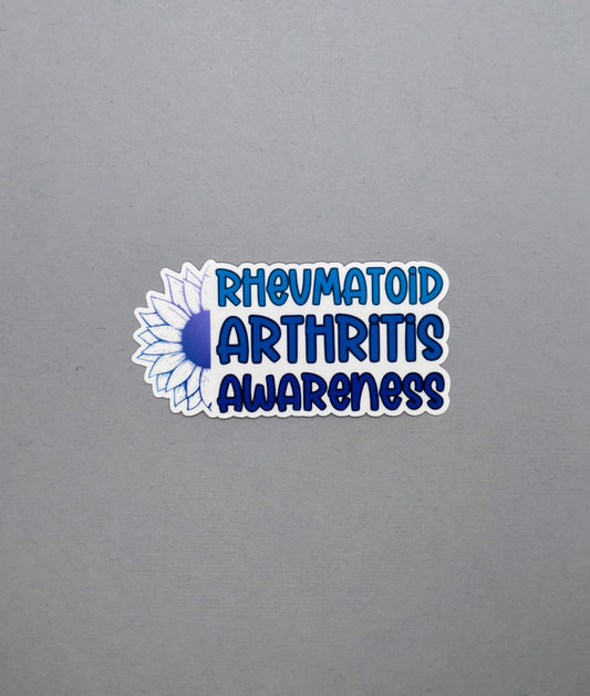 Rheumatoid Arthritis Awareness Sunflower Sticker