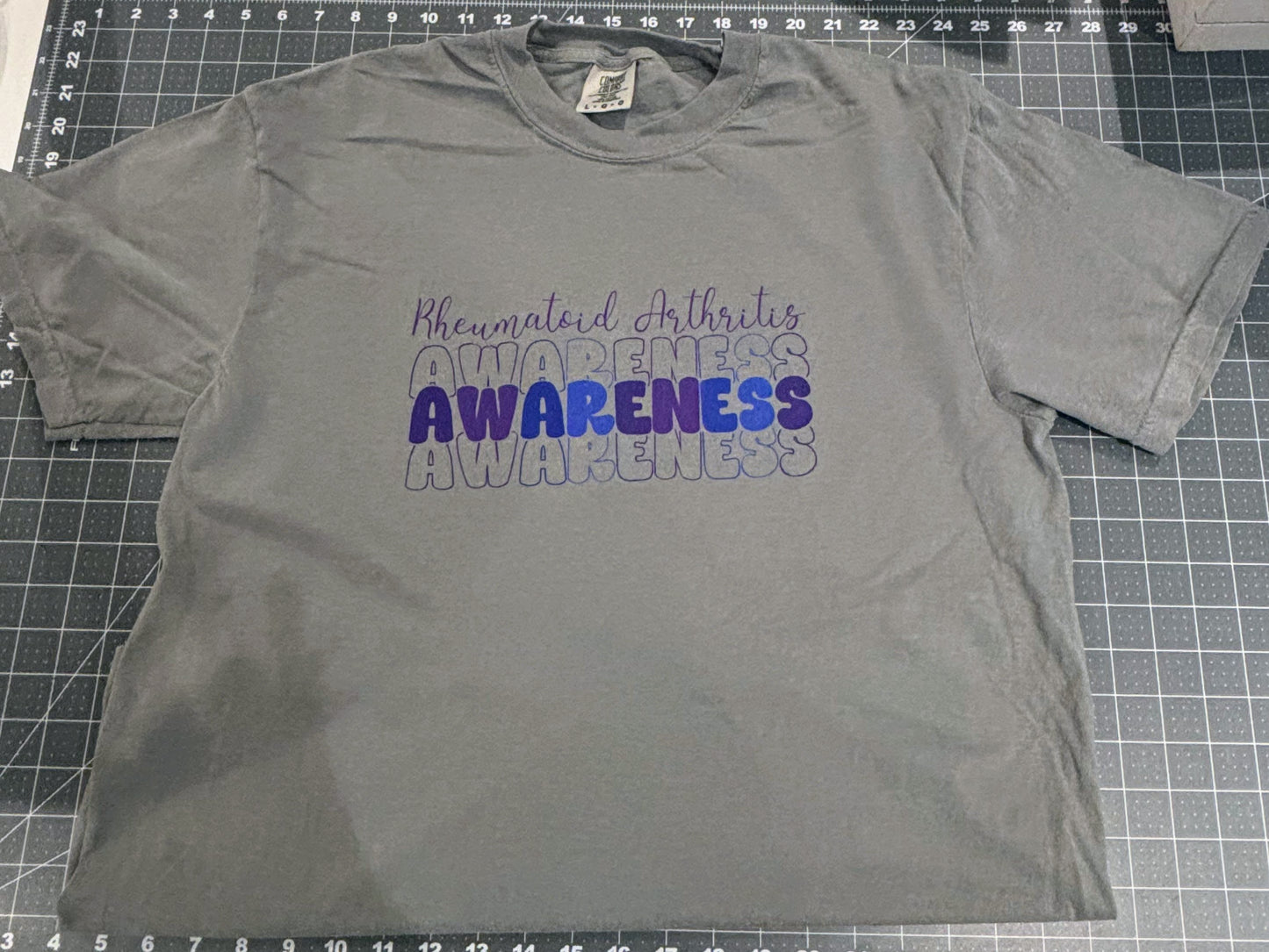 Rheumatoid Arthritis Awareness Grey T-Shirt