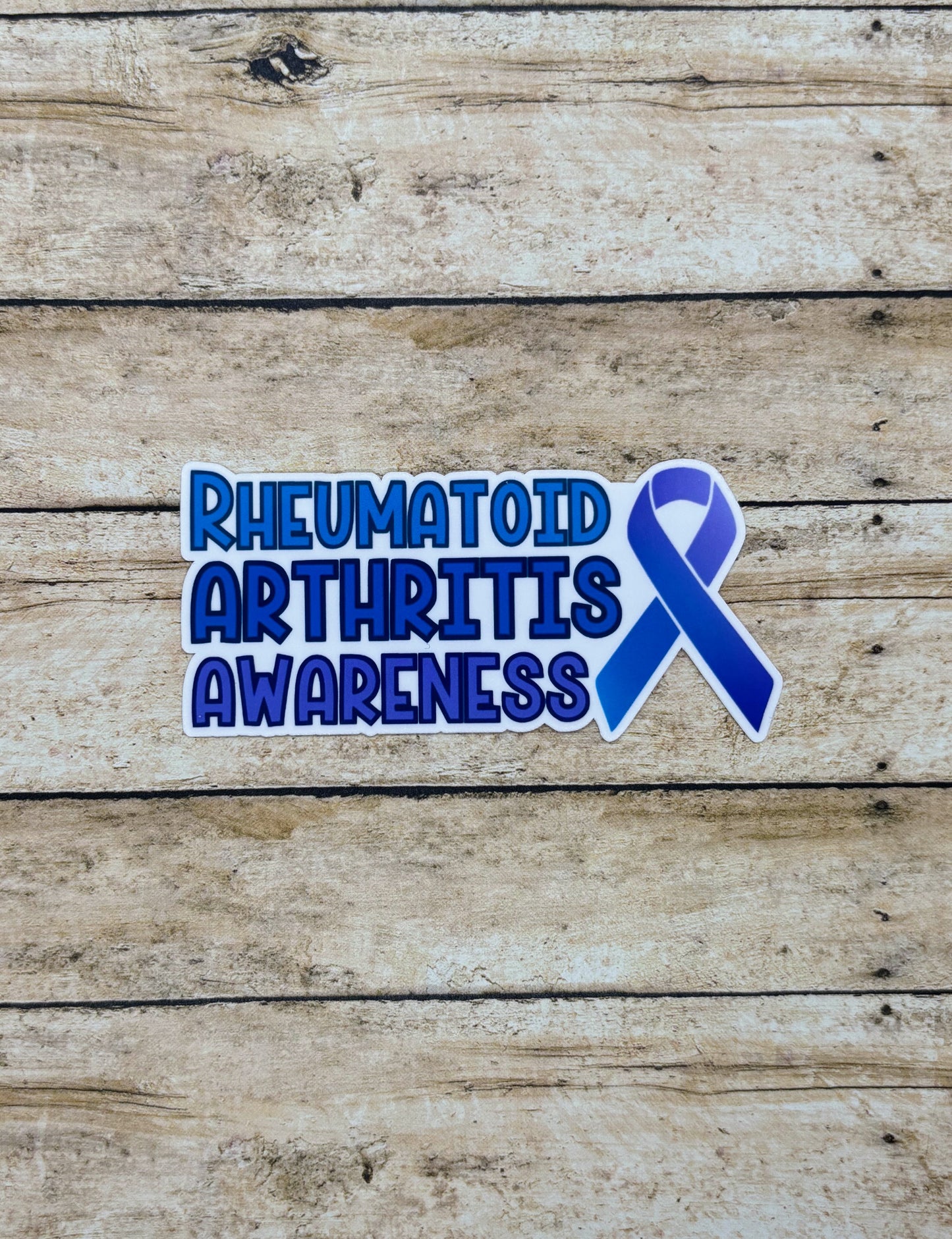 Rheumatoid Arthritis Awareness with Ribbon Sticker