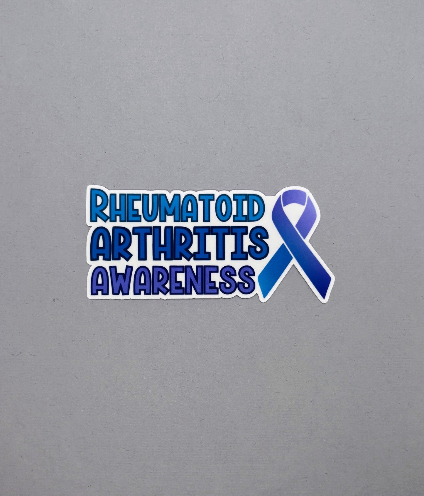 Rheumatoid Arthritis Awareness with Ribbon Sticker