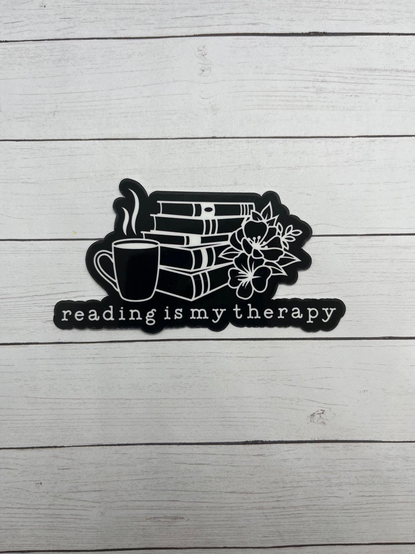 Reading is my Therapy Sticker