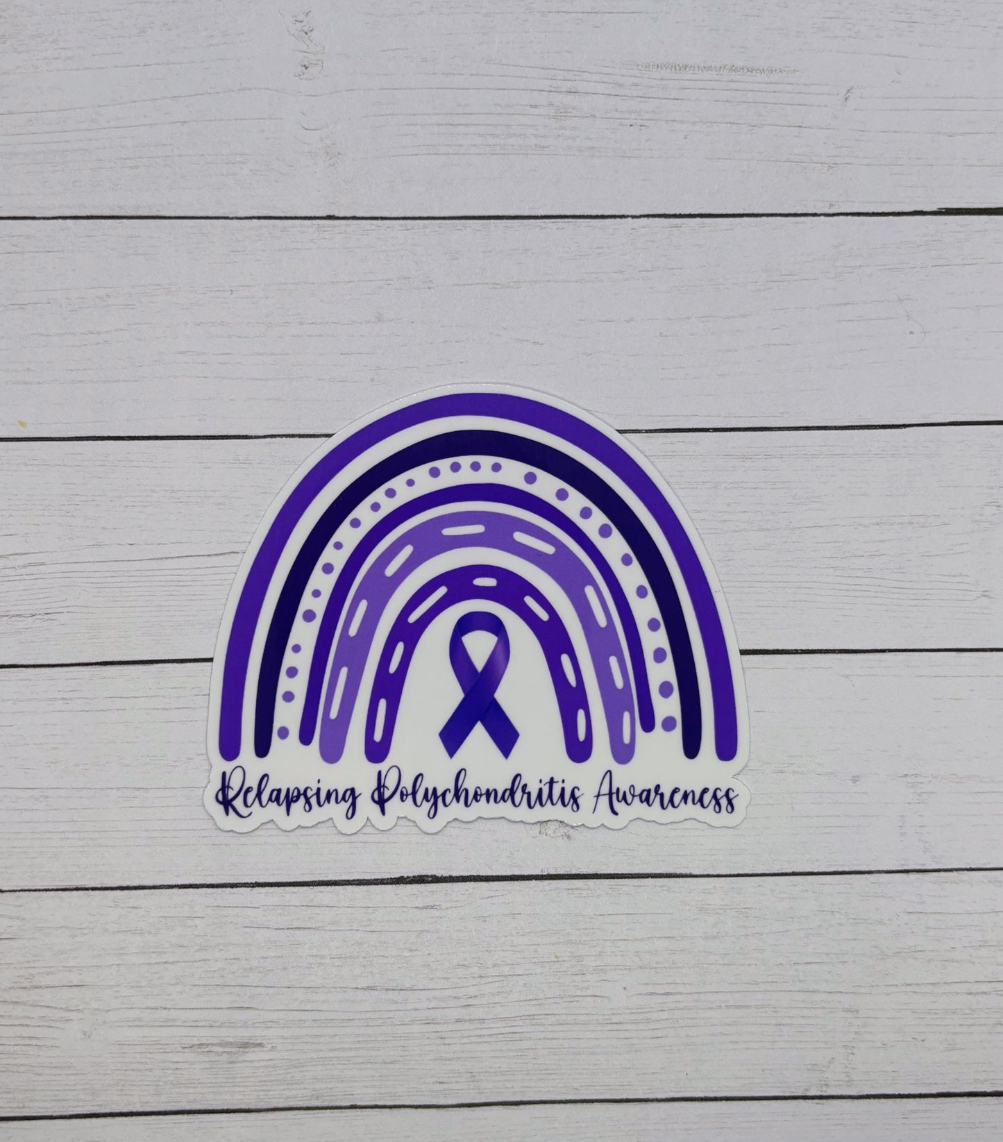 Relapsing Polychondritis Awareness Rainbow Sticker