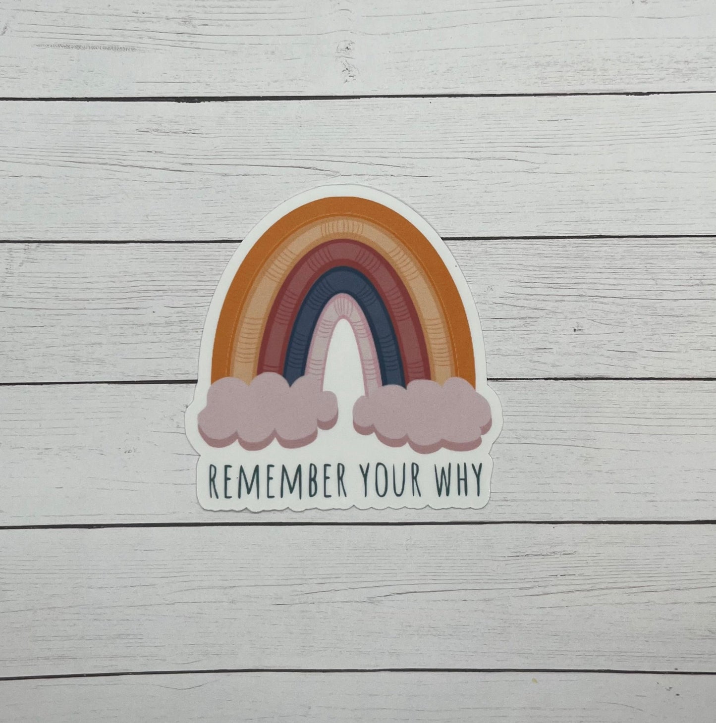 Remember Your Why Rainbow Sticker