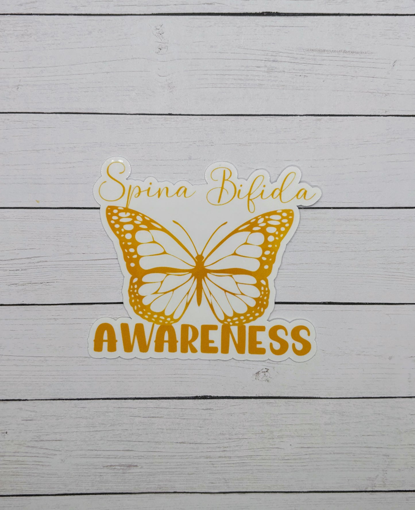 Spina Bifida Awareness Butterfly Sticker