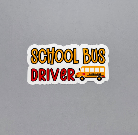 School Bus Driver Sticker