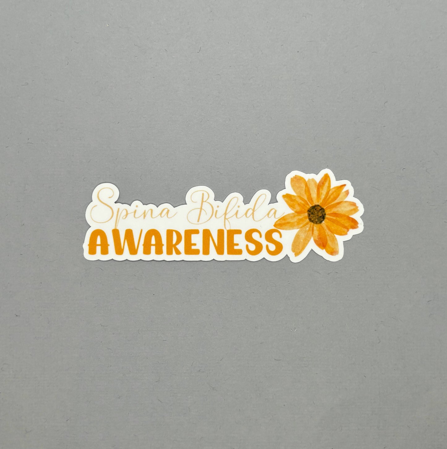 Spina Bifida Awareness Flower Sticker