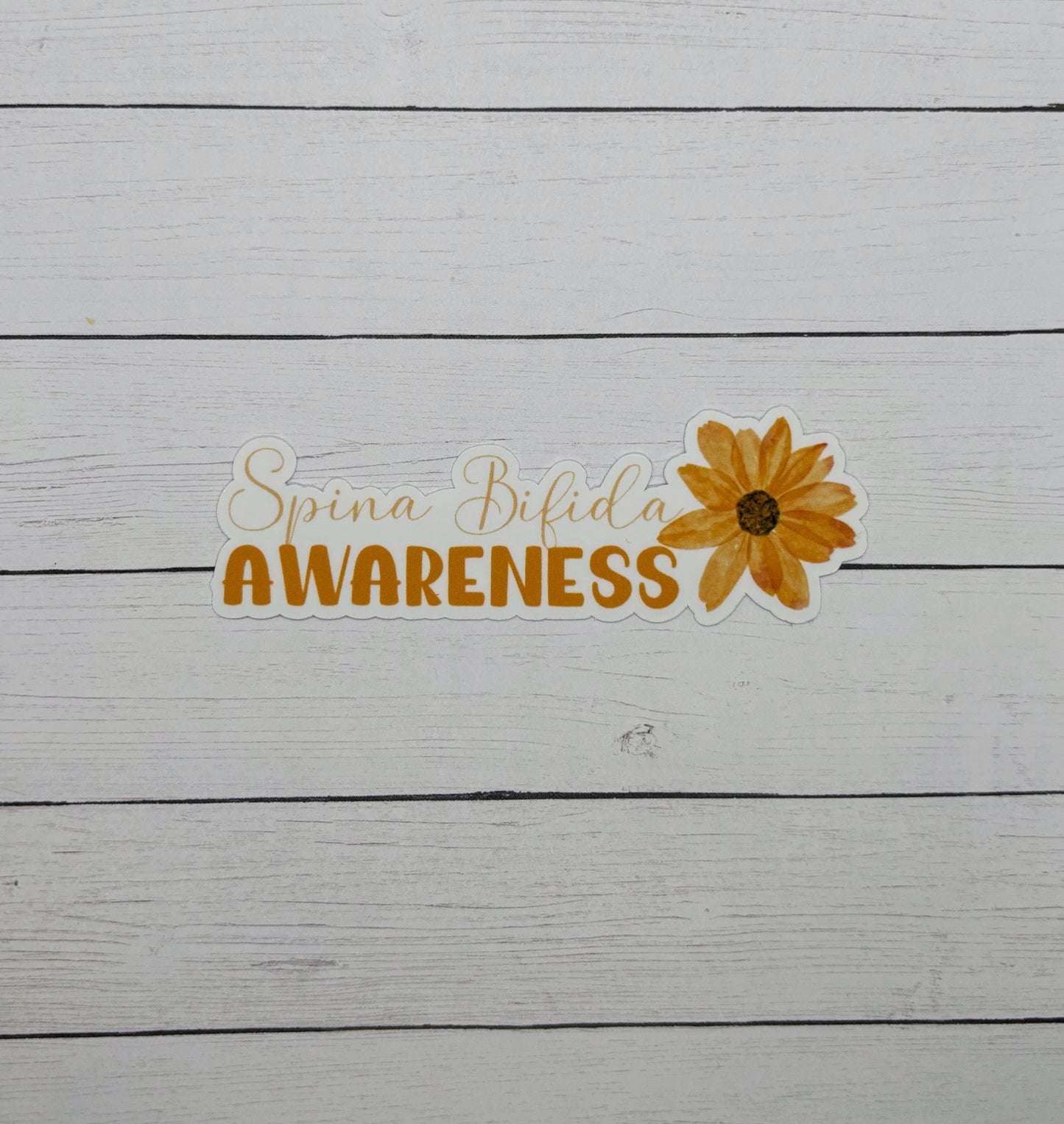 Spina Bifida Awareness Flower Sticker