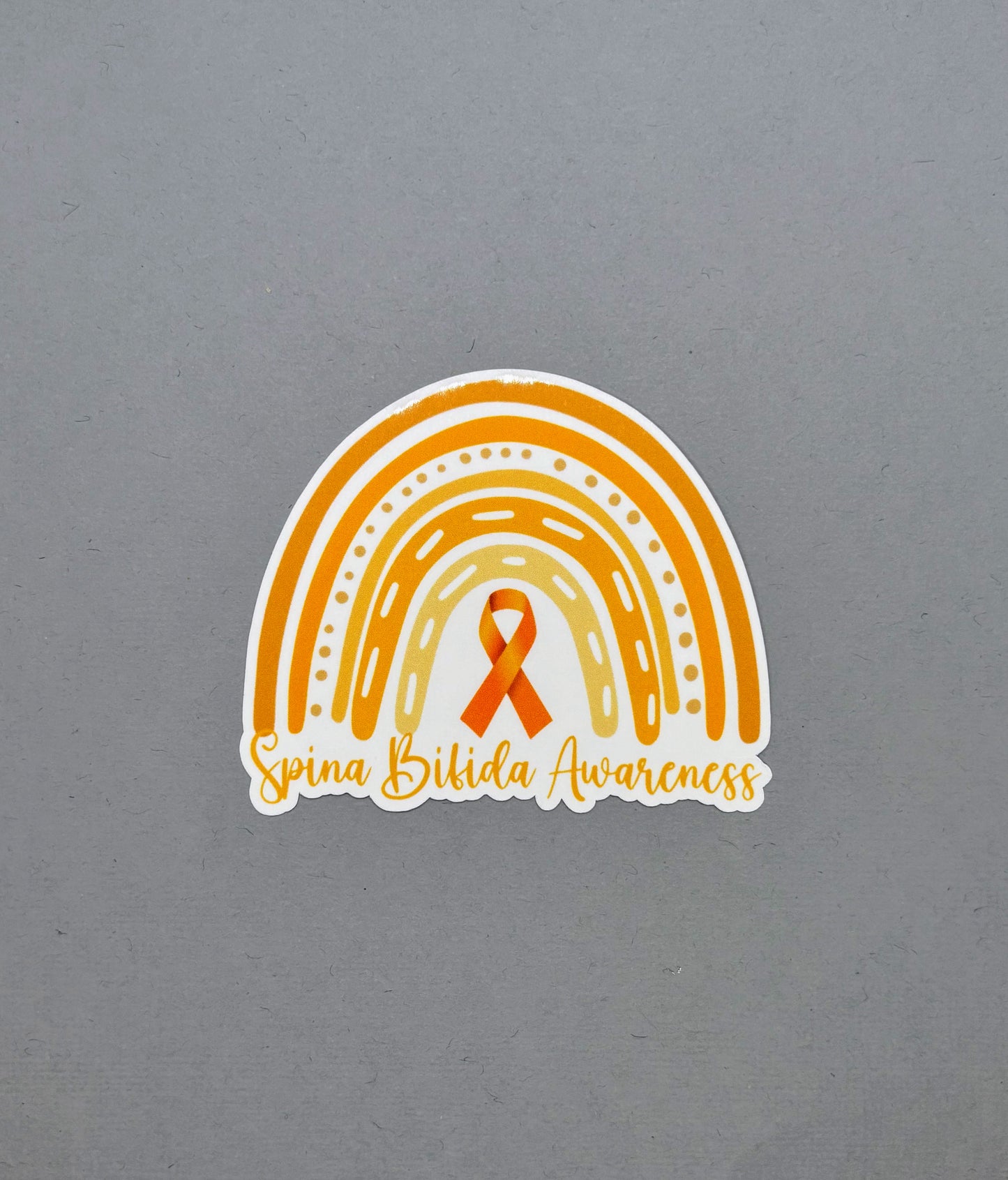 Spina Bifida Awareness Rainbow Sticker