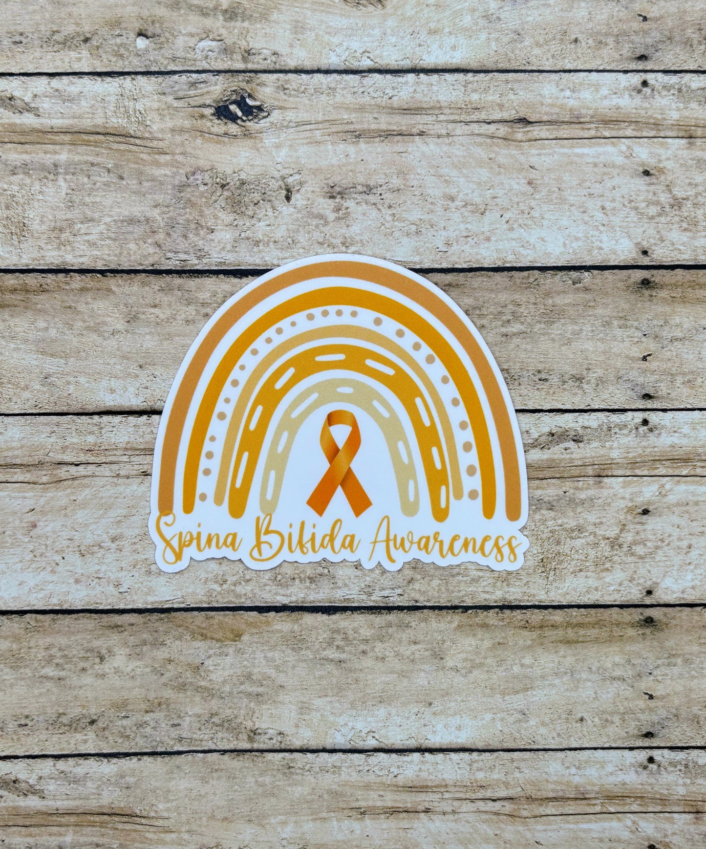 Spina Bifida Awareness Rainbow Sticker