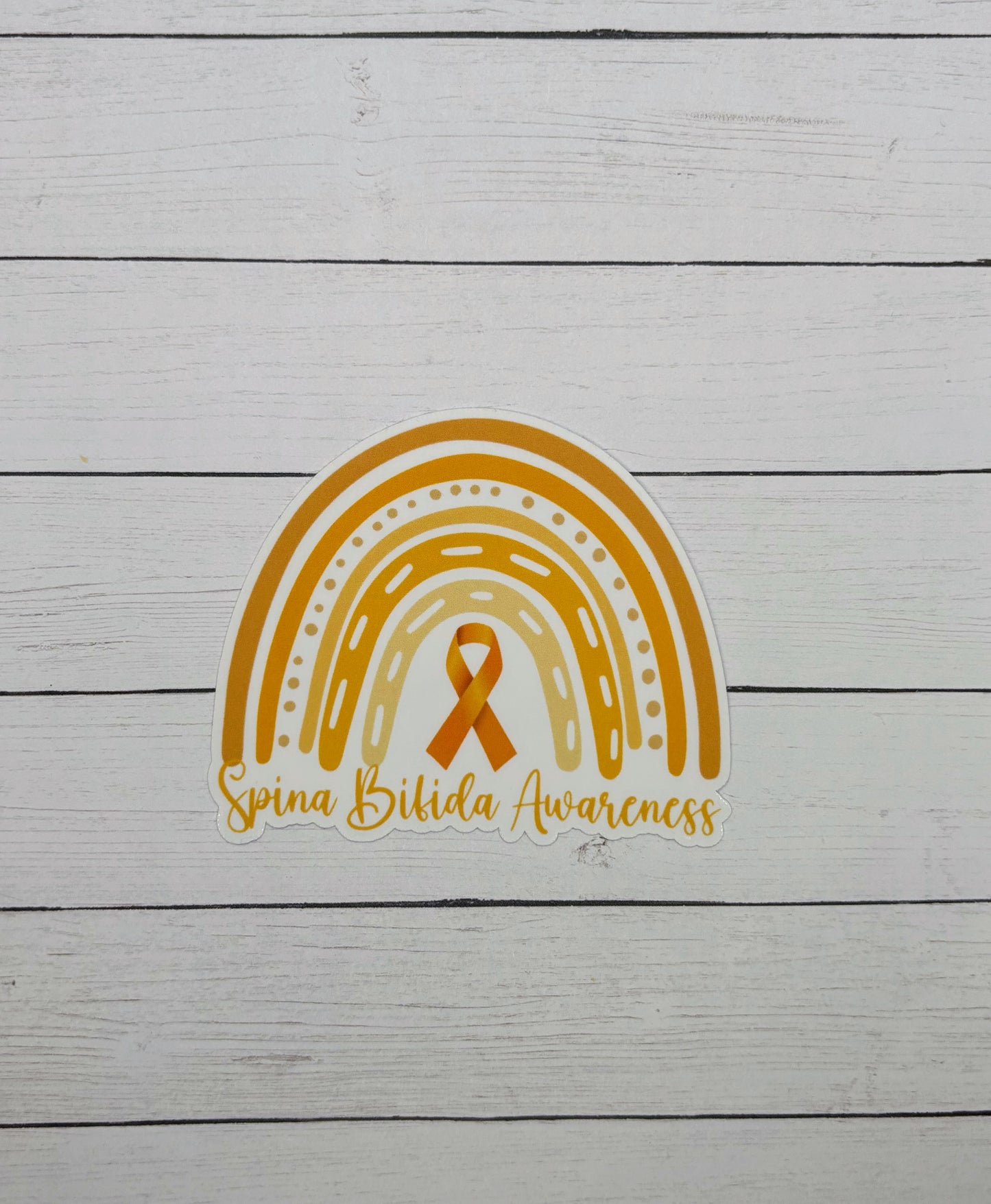 Spina Bifida Awareness Rainbow Sticker