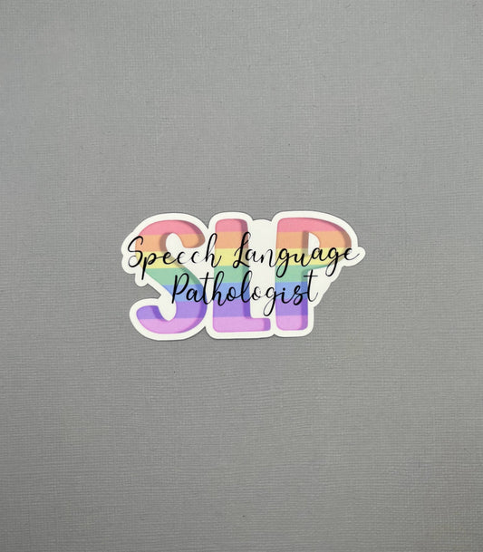 Speech Language Pathologist Rainbow Sticker