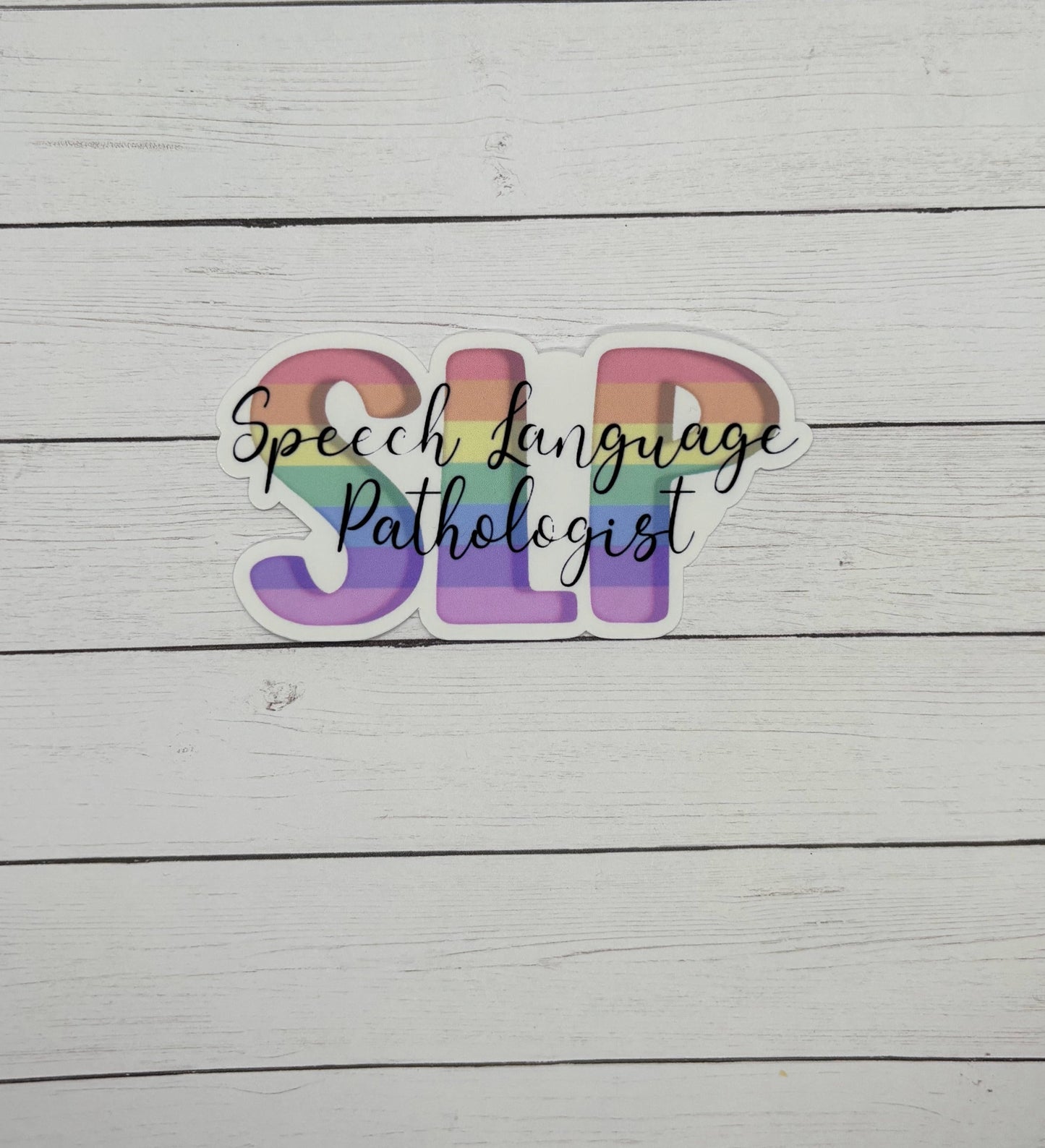 Speech Language Pathologist Rainbow Sticker