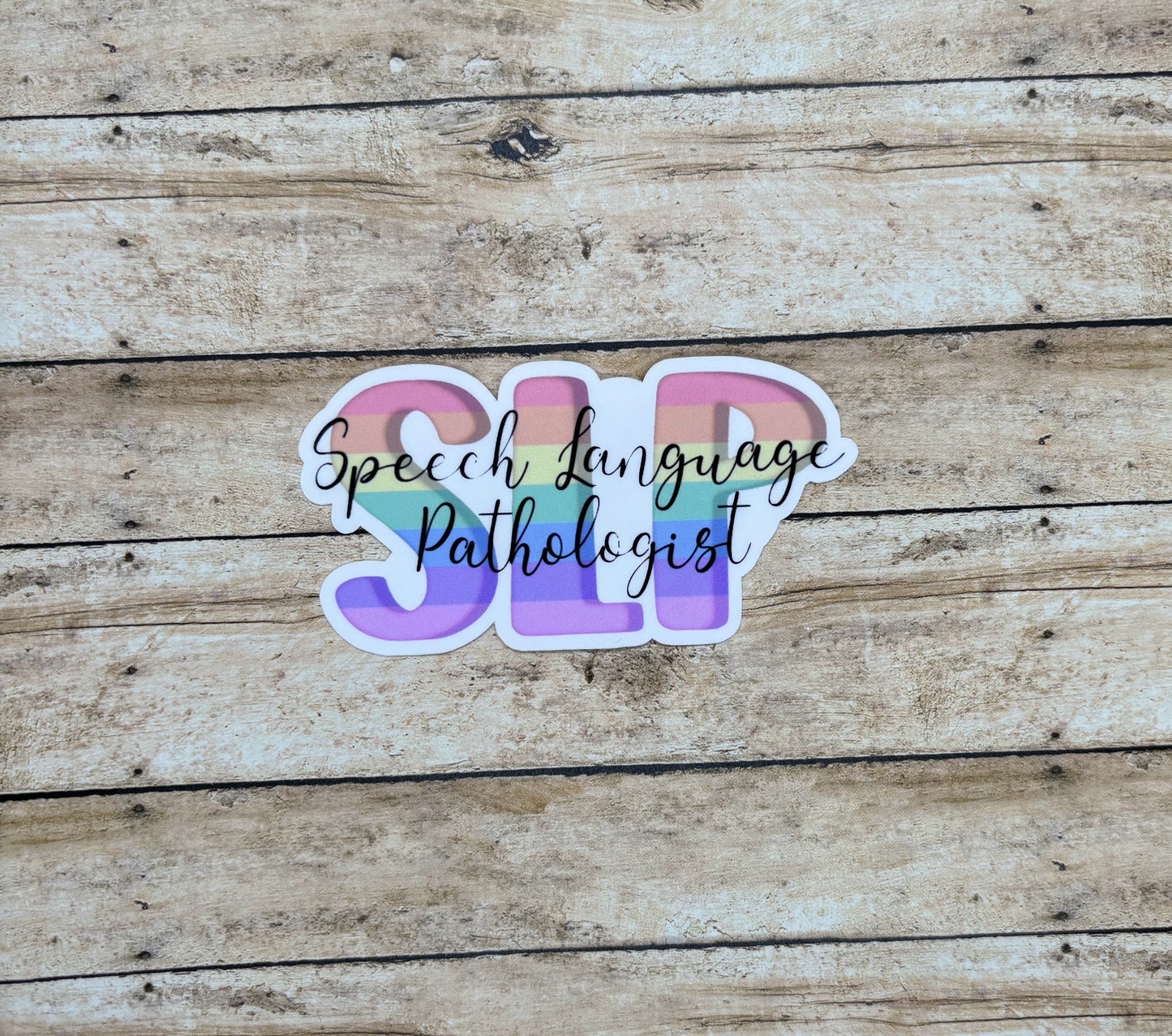 Speech Language Pathologist Rainbow Sticker