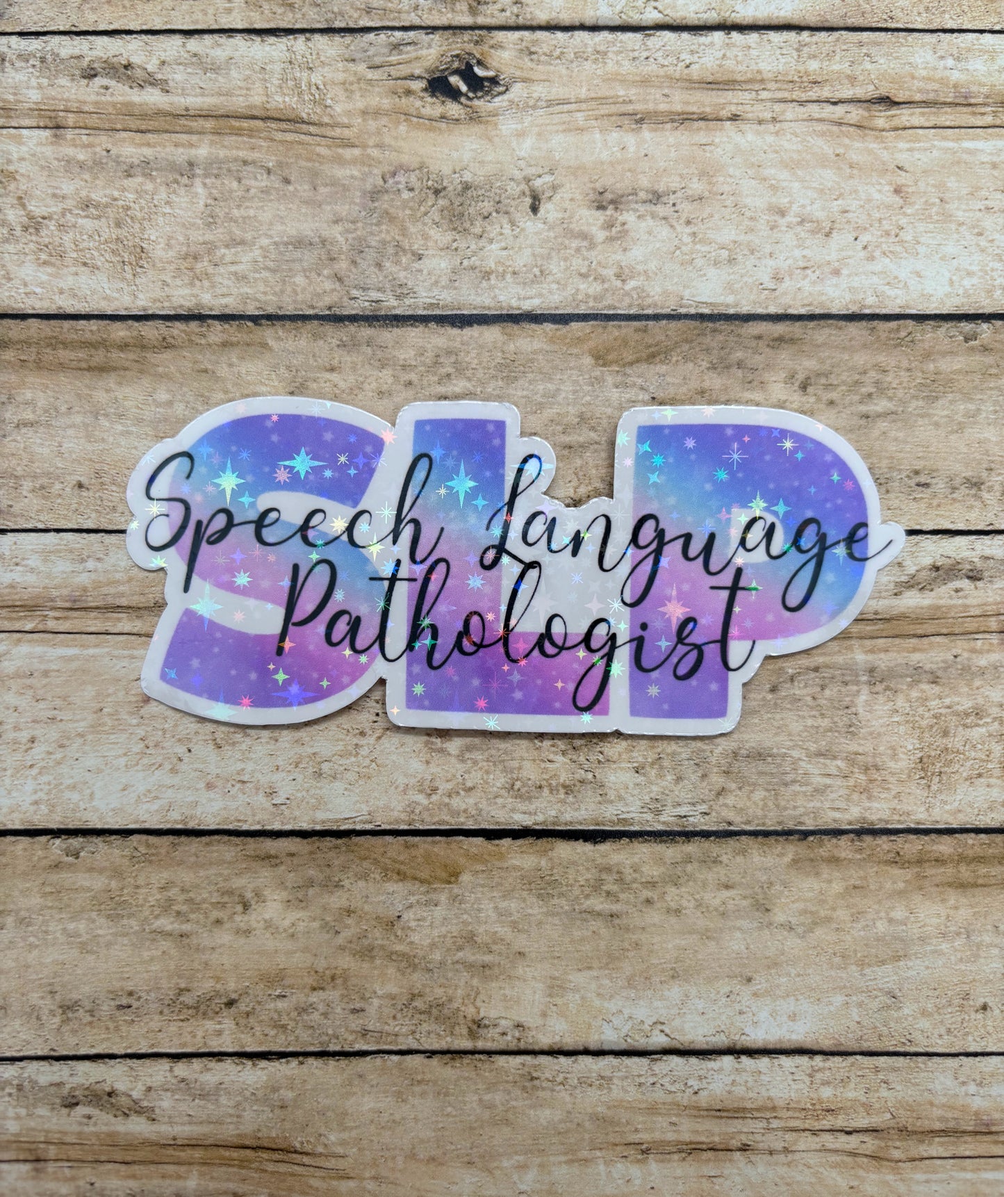 Speech Language Pathologist Holographic Sticker