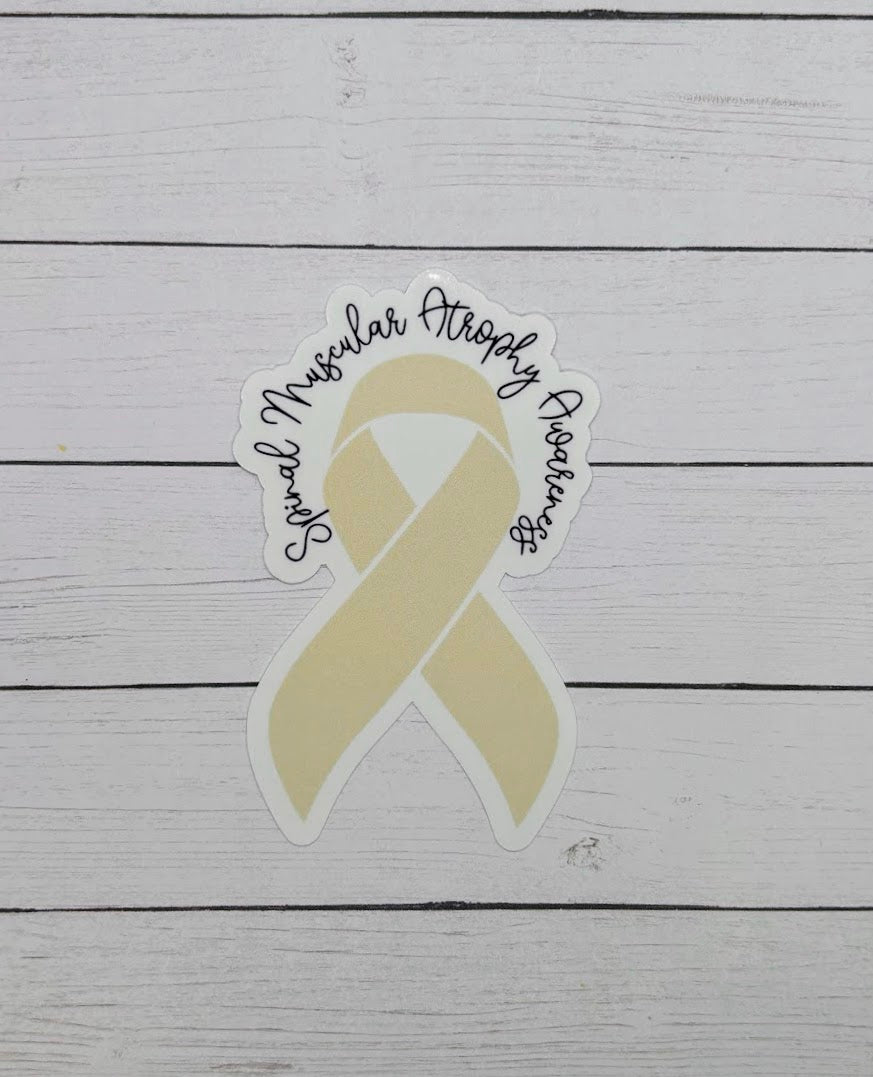 Spinal Muscular Atrophy Awareness Ribbon Sticker