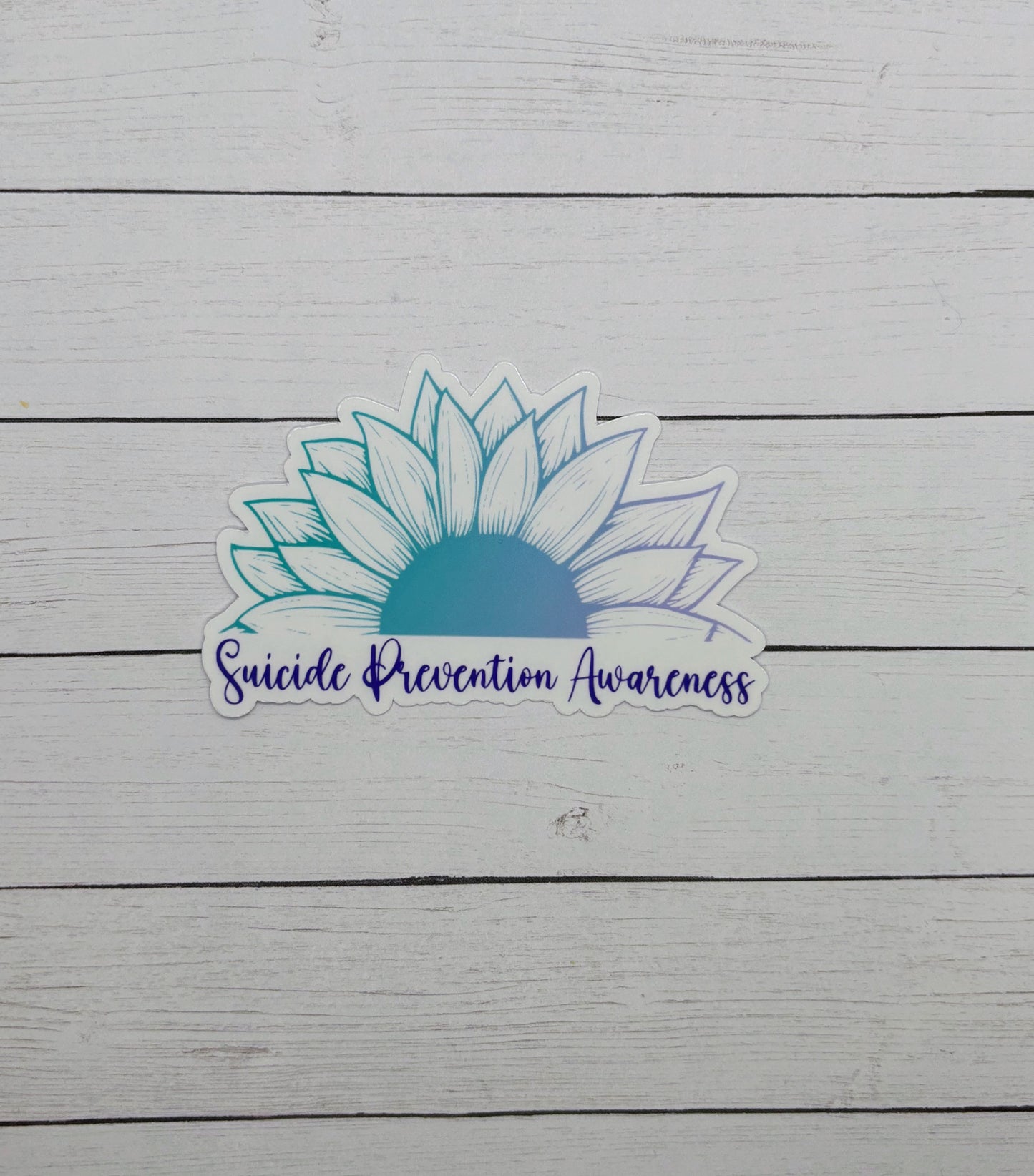 Suicide Prevention Awareness Sunflower Sticker