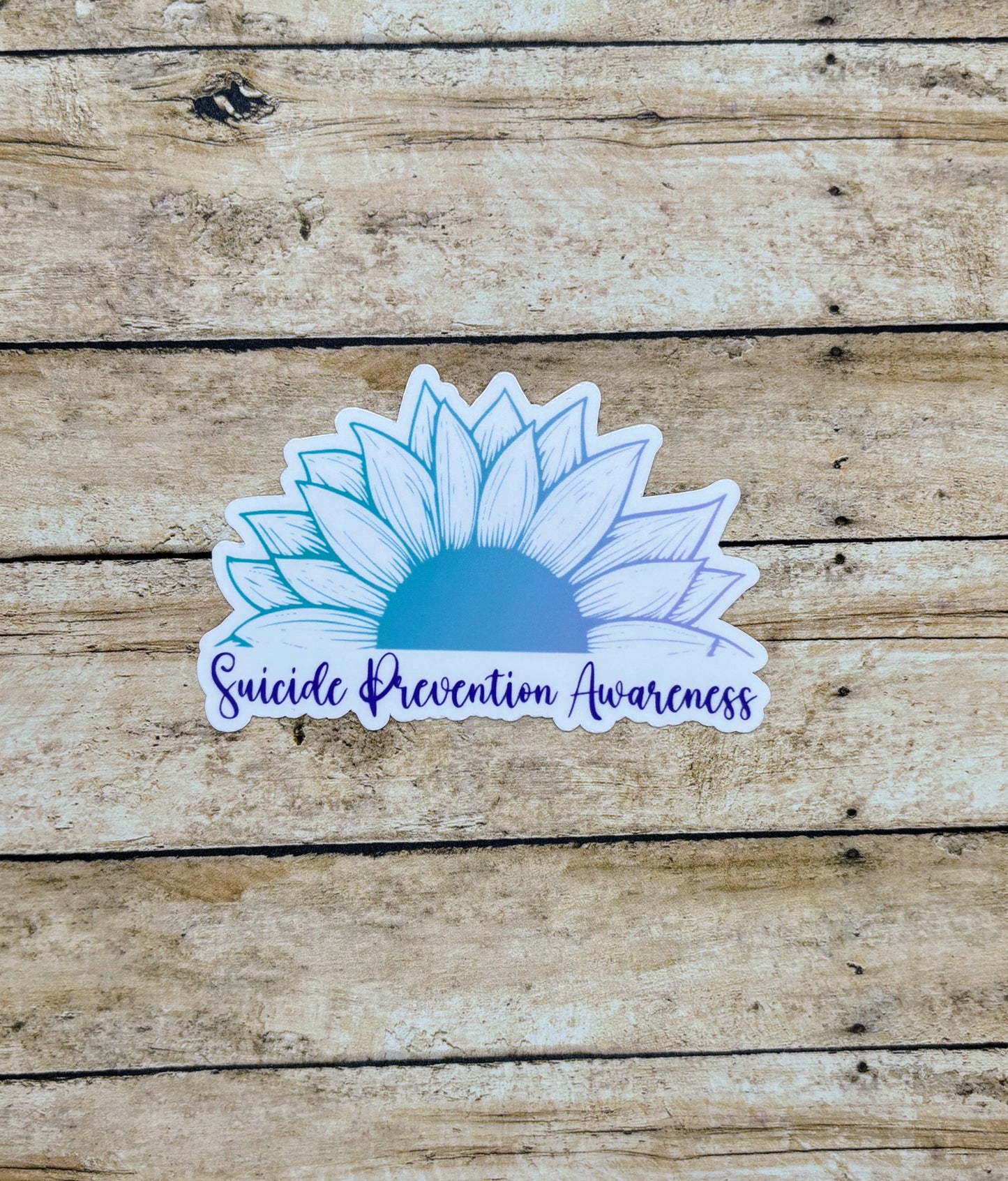 Suicide Prevention Awareness Sunflower Sticker