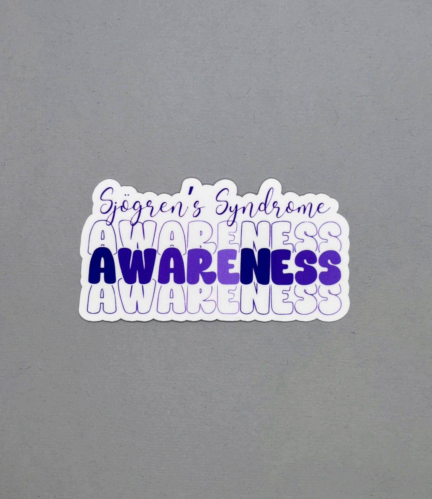 Sjogren's Syndrome Awareness Sticker