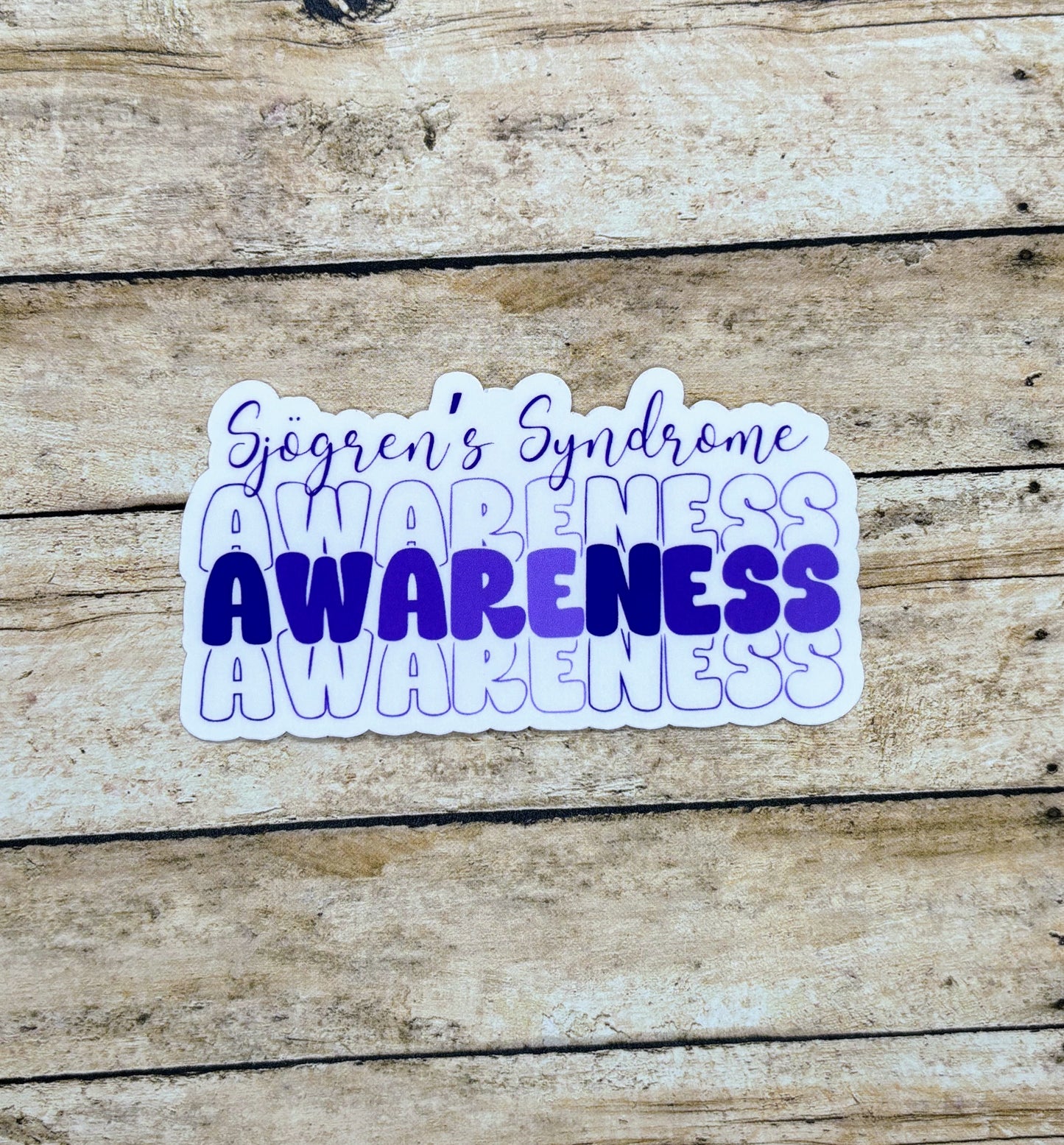 Sjogren's Syndrome Awareness Sticker