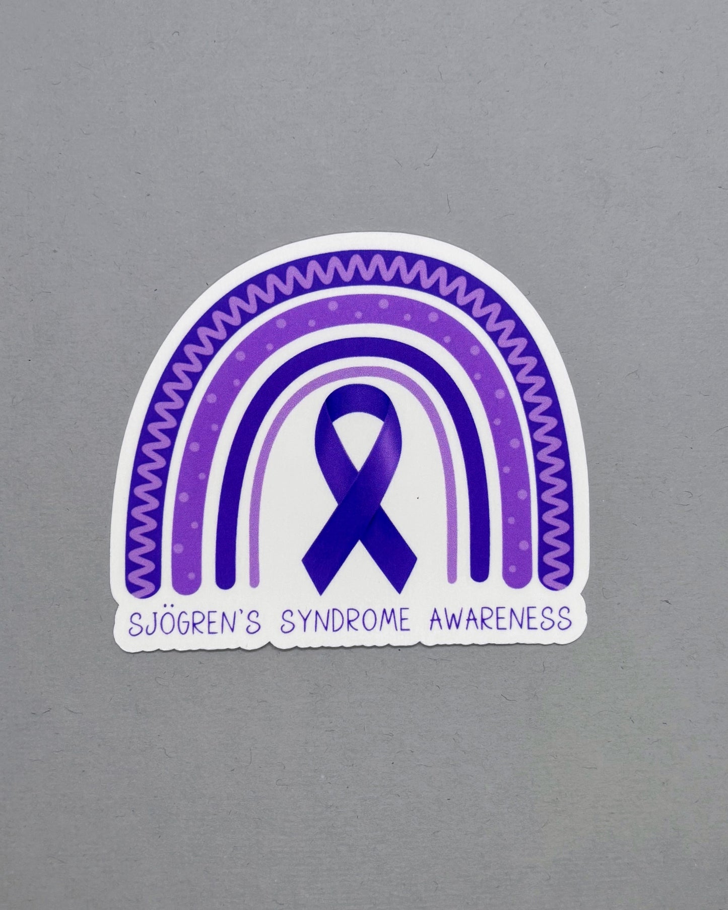 Sjogren's Syndrome Awareness Rainbow Sticker