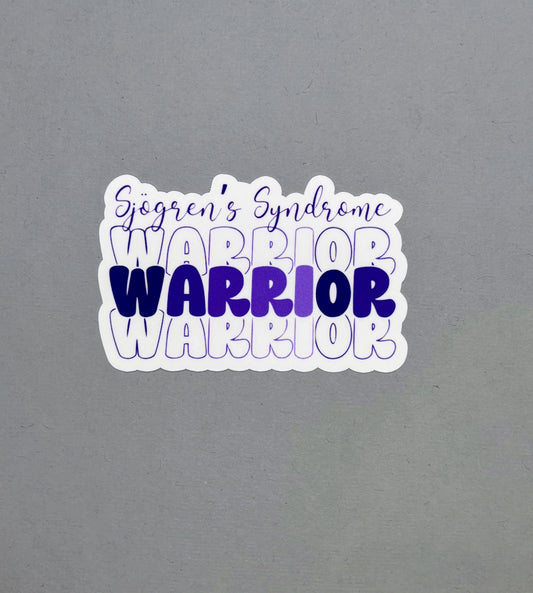 Sjogren's Syndrome Warrior Sticker