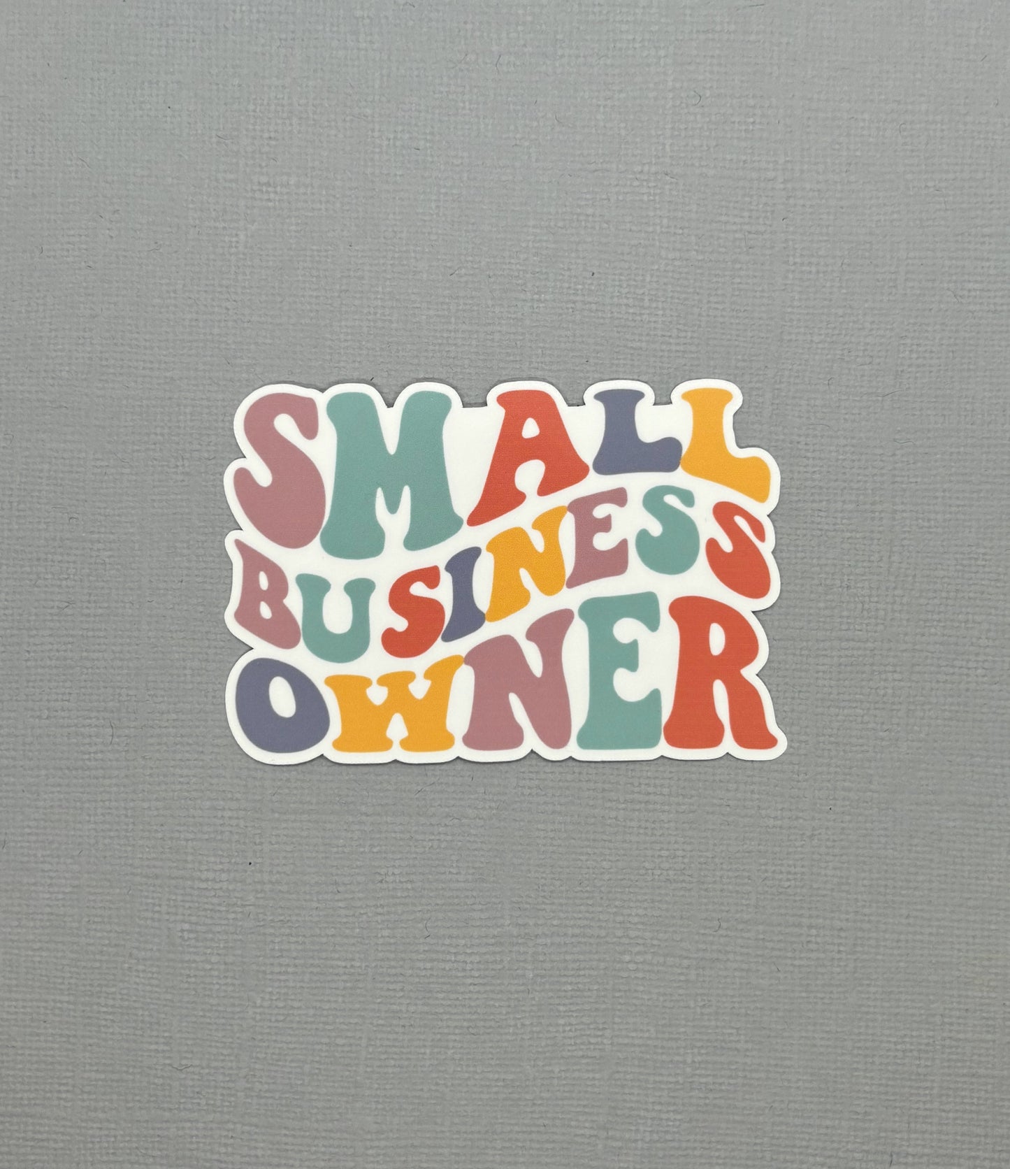 Small Business Owner Retro Sticker